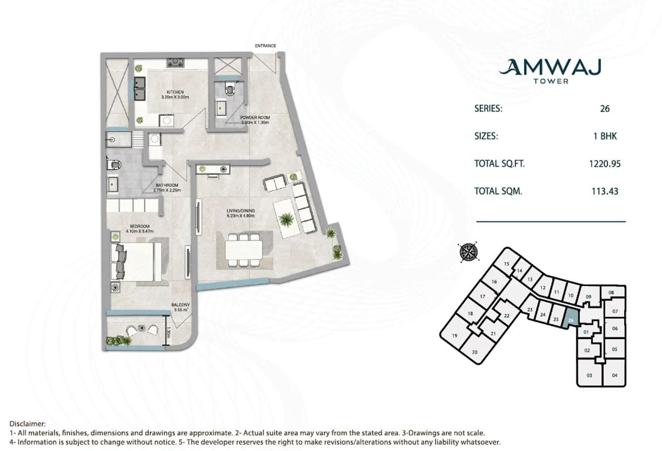 1BR Apartment for Sale in Amwaj Residence, Ajman – photo 2