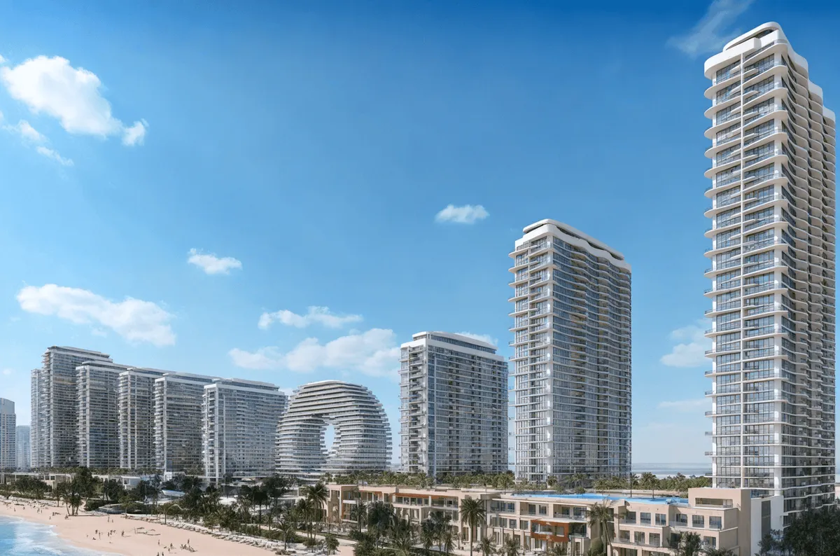 Beachfront residential towers in Umm Al Quwain